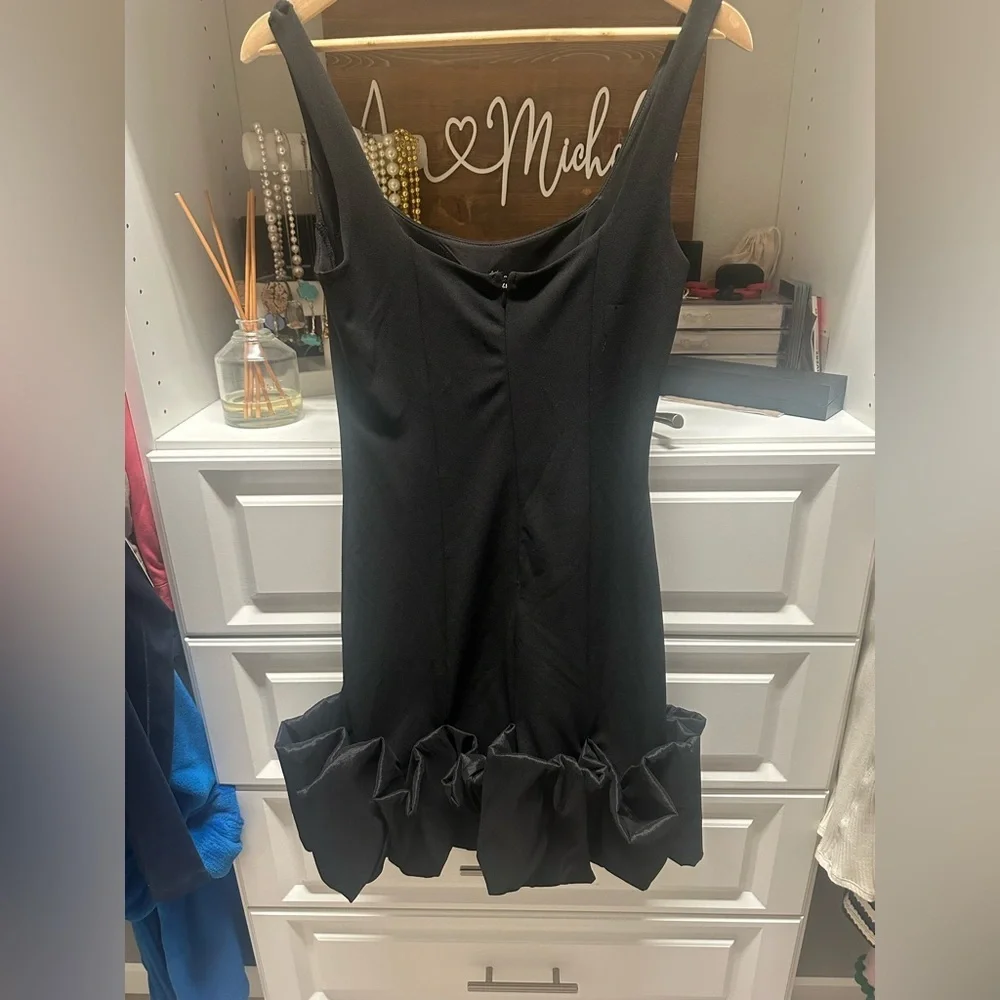 Essentially Flirty 3D Ruffle Hem Bodycon Mini Dress! - Picture 8 of 8